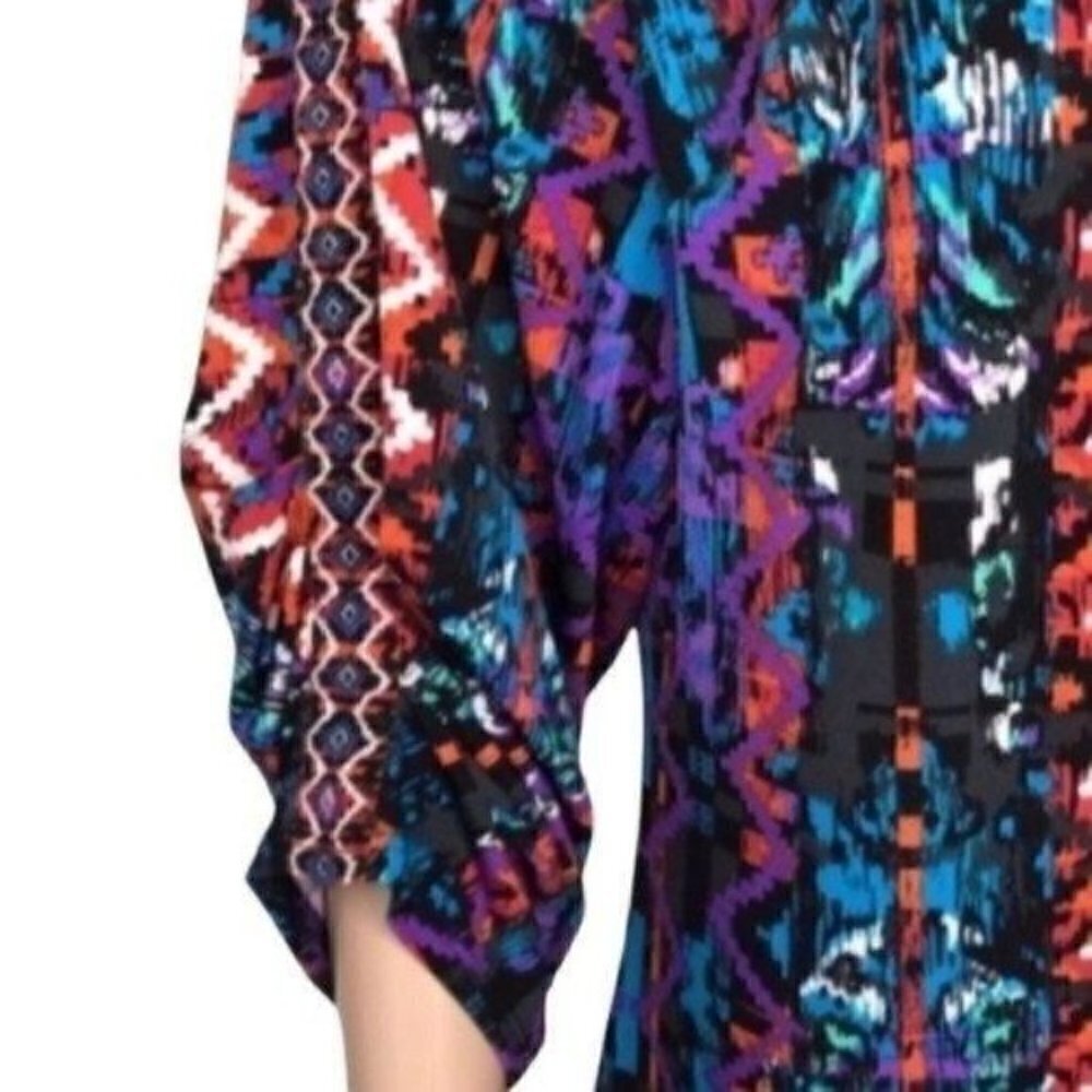 LAUNDRY by Shelli Segal Aztec design dress size 8P - Picture 4 of 7